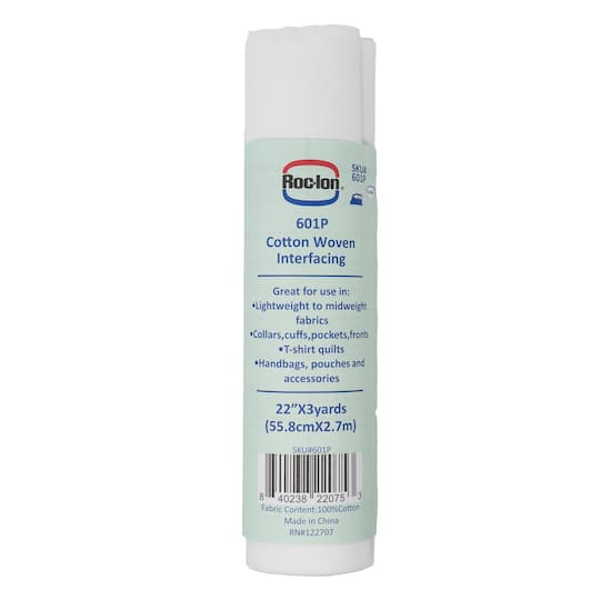 Roc-Lon 22" x 3yd. Cotton Woven Fusible Interfacing